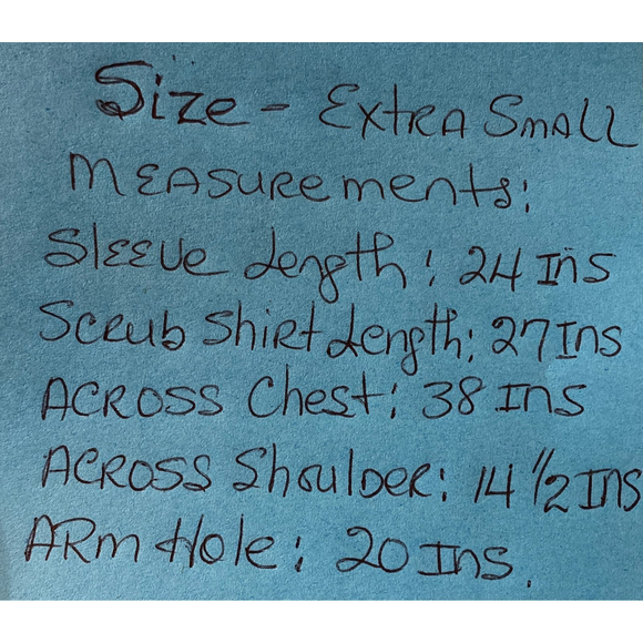 Woman’s Long Sleeve Ribbed Cuff ScrubTop Blue Insect ladybug bumblebee By Landau - Picture 3 of 10